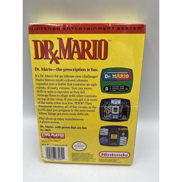 1990 Nintendo Dr. Mario Nes Oval Seal (Brand New Factory Sealed!) Wow! 🔥 - Picture 6 of 14